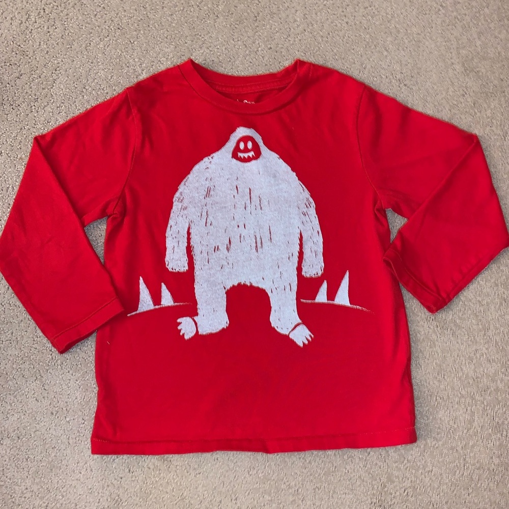 Baby Gap Boys 4T Red Long Sleeve Top